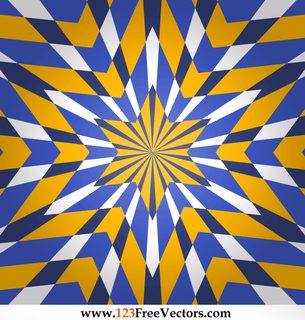 Star Optical Illusion Vintage Background Vector Graphics