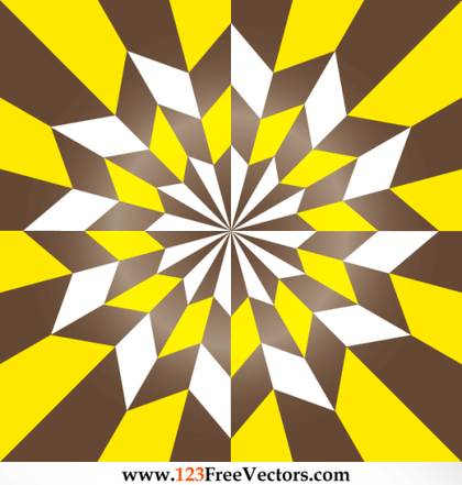 Free Vector Star Optical Illusion Vintage Style