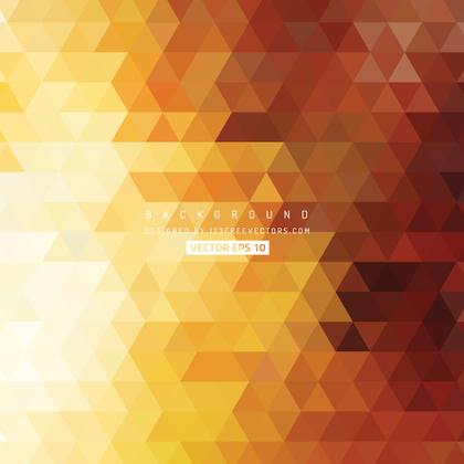 Orange Geometric Triangle Background Design