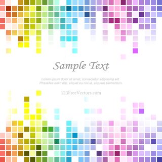 Rainbow Tile Background Vector