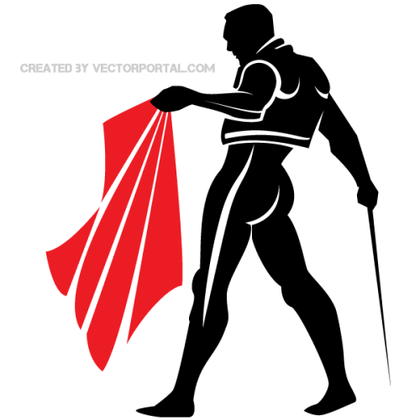 Matador Vector Clip Art Image