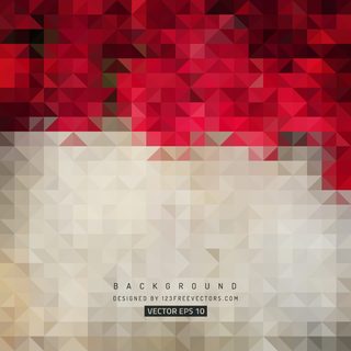 Red Beige Abstract Triangle Background Image