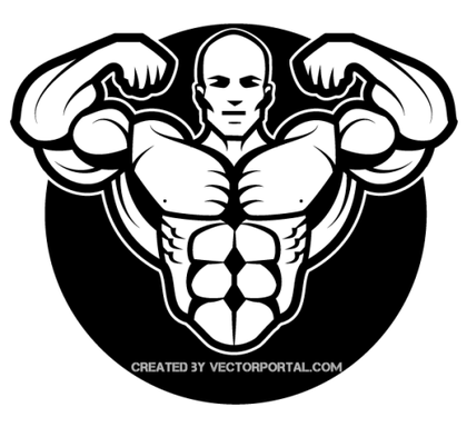 Bodybuilder Vector Image