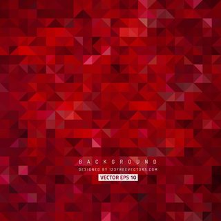 Dark Red Triangle Background Template