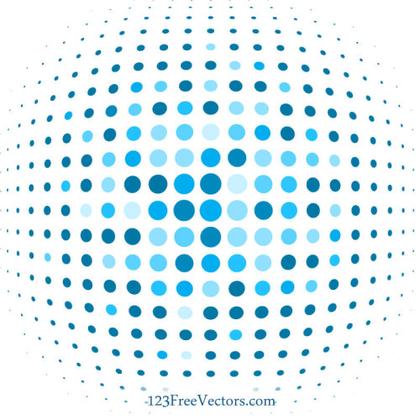 Blue Dot Background Illustrator