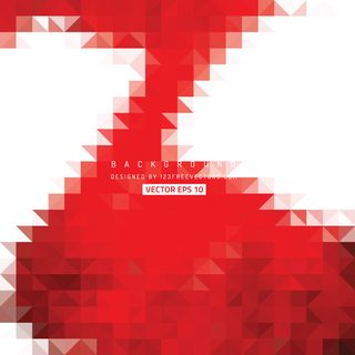 Red Abstract Triangle Background Design