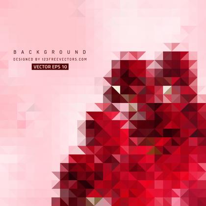Red Triangle Shape Background