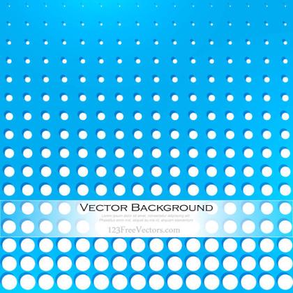 Abstract Blue Dots Background Vector