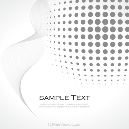 Abstract Gray Halftone Background Vector
