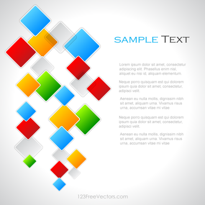 Colorful Square Background Vector Design
