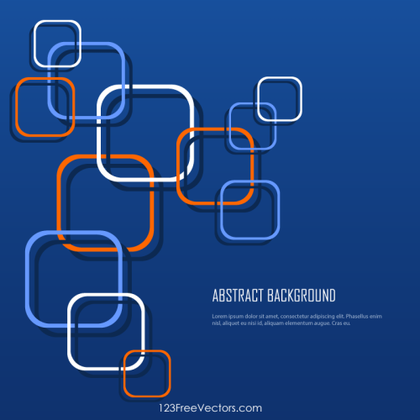 Abstract Rounded Squares Background Vector Image