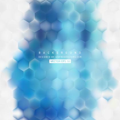 Abstract Blue Hexagon Pattern Background Design