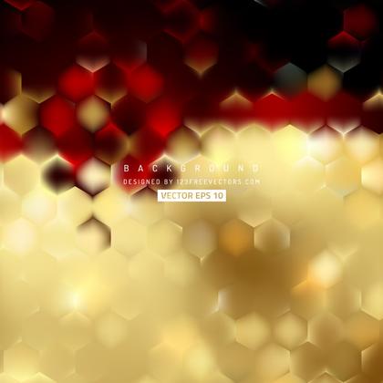 Blue Gold Hexagon Background Pattern