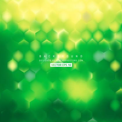 Yellow Green Hexagon Background Template