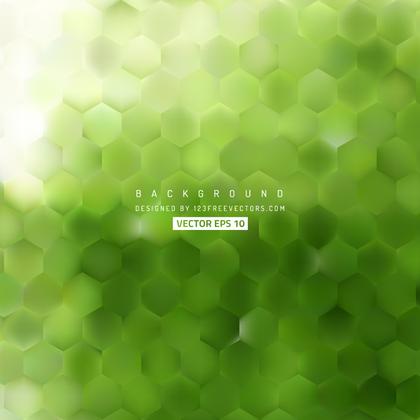 Abstract Green Hexagon Pattern Background Design