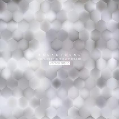 Abstract Light Gray Hexagonal Background Design
