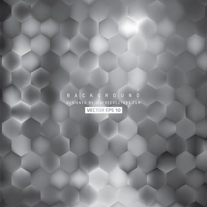 Abstract Dark Gray Hexagon Pattern Background Design