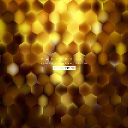 Abstract Dark Orange Hexagon Background