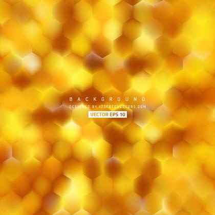 Abstract Orange Hexagon Geometric Background