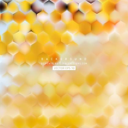 Abstract Orange Hexagon Pattern Background Design