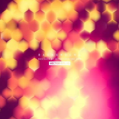 Yellow Pink Hexagon Background Template