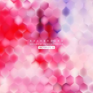 Pink Hexagon Background