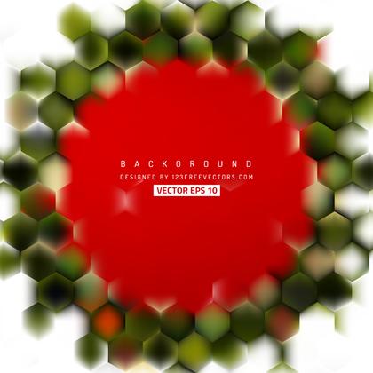 Red Green Hexagon Pattern Background Design