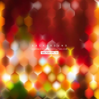 Abstract Red Yellow Hexagonal Background Design