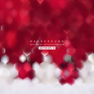 Red Hexagon Background Template