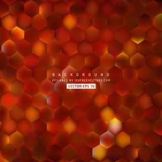 Red Hexagon Background