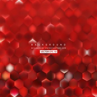 Abstract Red Hexagon Pattern Background Design