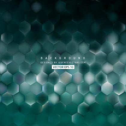 Abstract Dark Turquoise Hexagon Background
