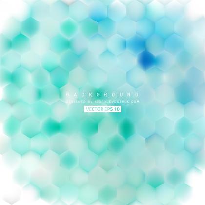 Abstract Light Turquoise Hexagon Background Template