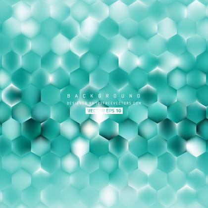 Turquoise Hexagon Background