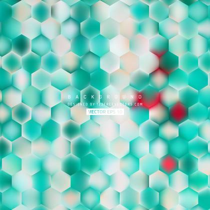 Turquoise Hexagon Background