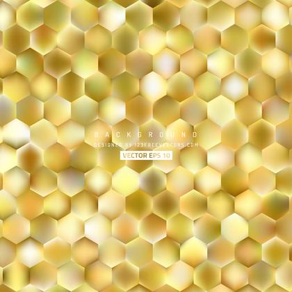 Abstract Yellow Hexagon Pattern Background Design