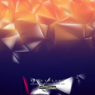 Abstract Navy Blue and Orange Polygon Triangle Pattern Background