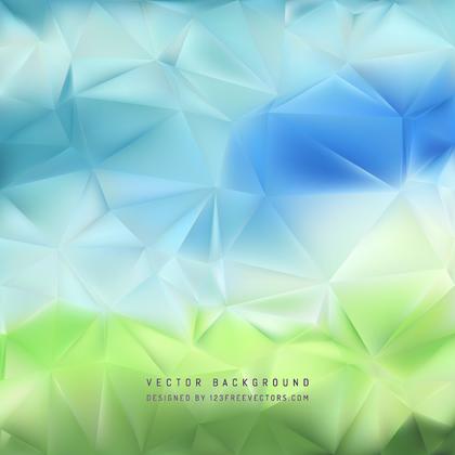 Abstract Blue Green Polygonal Background Design