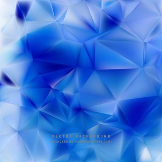 Cobalt Blue Low Poly Background