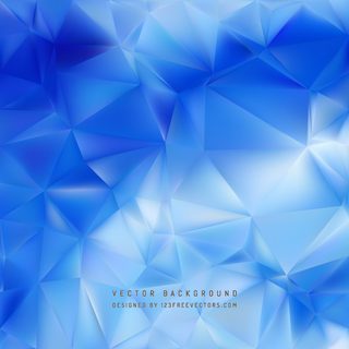 Cobalt Blue Polygonal Background Design