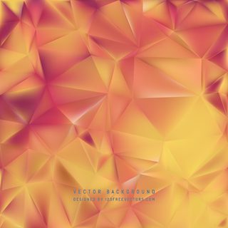 Abstract Yellow Orange Polygonal Background Design