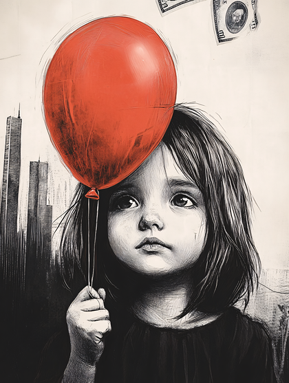 A Child With A Balloon