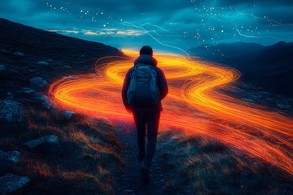 A Journey Through the Glowing Path