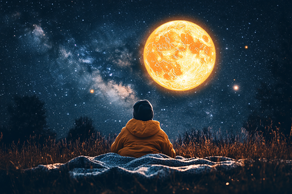 A Night Under the Cosmic Moon