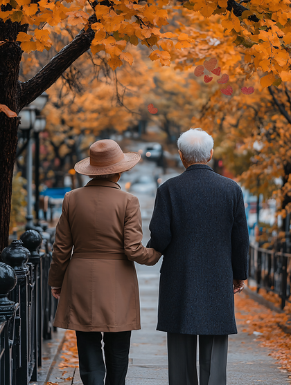 A Peaceful Stroll in Autumn