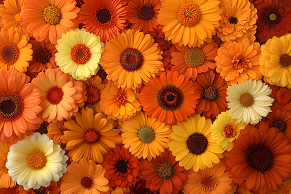 A Tapestry of Calendula Blooms