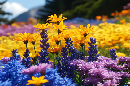 A Vibrant Field of Flowers