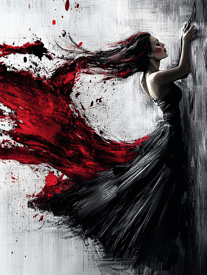 A Woman In Crimson