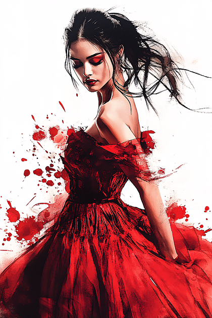 A Woman In Red