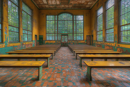 Abandoned Hall Interior